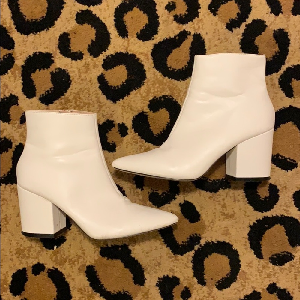 ASOS white booties